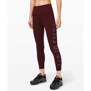 Lululemon Wunder Under High-Rise Tight 25" Lunar New Year Garnet Size 6 Active